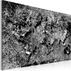 Artgeist World Map: Grey Thread taulusetti