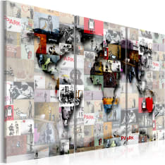 Artgeist Modern World'S Map taulusetti