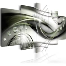 Artgeist Glowing Green Wave taulusetti