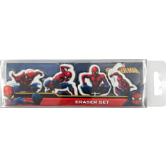 Spider-Man erasers, 4 per pack