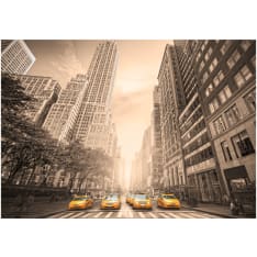 Artgeist New York Taxi - Sepia fototapetti