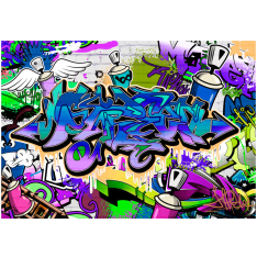 Artgeist Graffiti: Violet Theme fototapetti