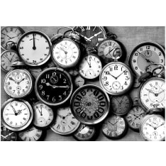 Artgeist Retro Clocks fototapetti