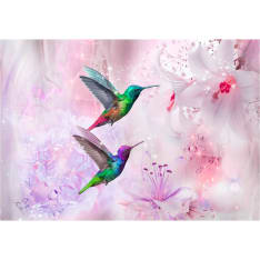 Artgeist Colourful Hummingbirds (Purple) fototapetti