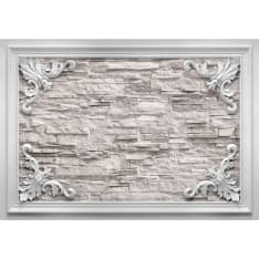 Artgeist Brick in the Frame (Beige) fototapetti