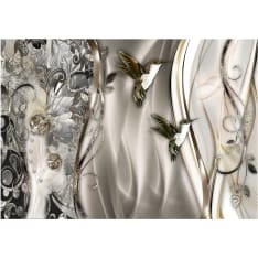 Artgeist Hummingbirds on the Wave (Brown) fototapetti