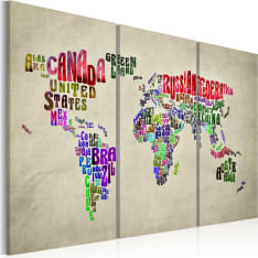 Artgeist Värikäs Maat - Triptyykki taulusetti