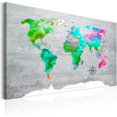 Artgeist World Map: Green Paradise taulu