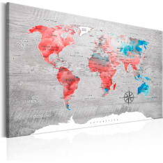Artgeist World Map: Red Roam taulu