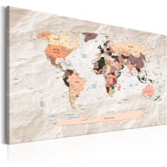 Artgeist World Map: Stony Oceans taulu