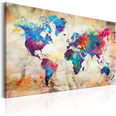 Artgeist World Map: Urban Style taulu