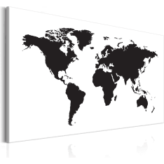 Artgeist World Map: Black & White Elegance taulu