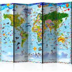 Artgeist World Map For Kids 5-osainen sermi
