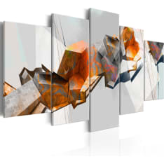 Canvas Print - Fiery Blocks