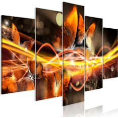 Artgeist Swarm Of Butterflies  Wide Orange taulusetti