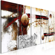 Canvas Print - Dynamics in Space (5 Parts) Narrow