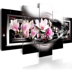 Artgeist Magnolias On A Black Background taulusetti