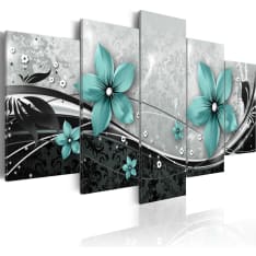 Artgeist Turquoise Flower Of Night taulusetti