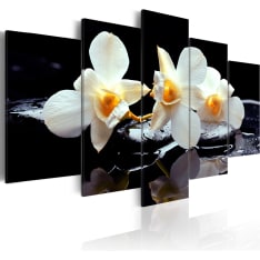 Artgeist Orchids With Orange Accent taulusetti