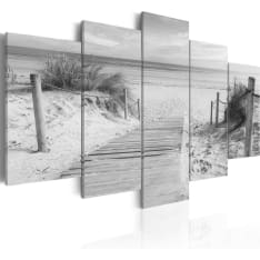Artgeist Morning On The Beach - Black And White taulusetti