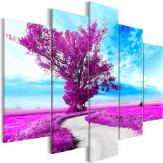 Artgeist Tree Near The Road  Violet taulusetti