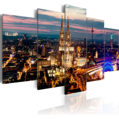 Artgeist Koeln: Night Panorama taulusetti