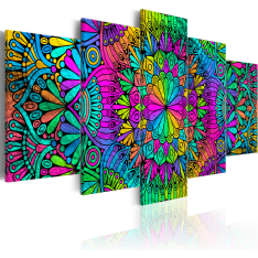 Artgeist Mandala: Peacock Feathers taulusetti