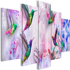 Artgeist Colourful Hummingbirds  Wide Violet taulusetti