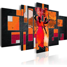 Canvas Print - Women Carrying Water