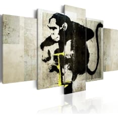 Canvas Print - Monkey TNT Detonator (Banksy)