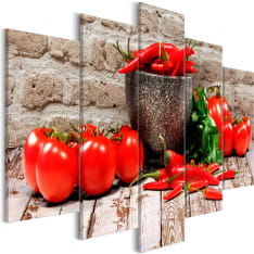 Artgeist Red Vegetables  Brick Wide taulusetti