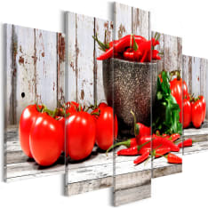 Artgeist Red Vegetables  Wood Wide taulusetti
