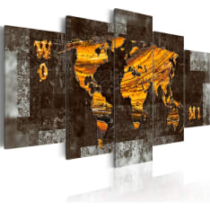 Canvas Print - Hidden Treasure (World Map)
