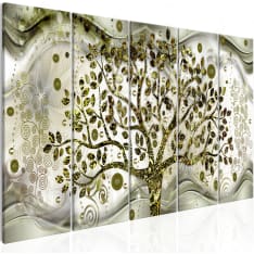 Artgeist Tree And Waves  Green taulusetti
