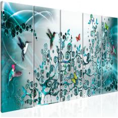 Artgeist Hummingbirds Dance  Turquoise Narrow taulusetti