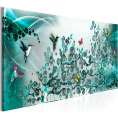 Artgeist Hummingbirds Dance  Turquoise Narrow taulu