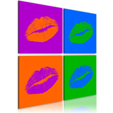 Artgeist Kisses: Pop Art taulusetti