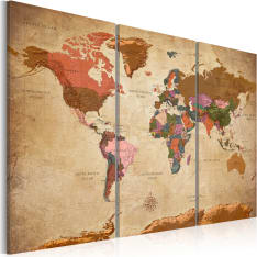 Artgeist Maps: Brown Elegance taulusetti