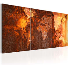 Artgeist World Map: Old Rust taulusetti