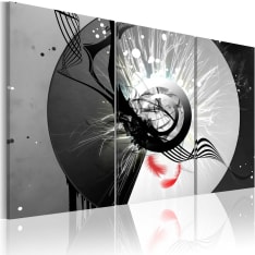 Artgeist Metal Circle & Red Feathers taulusetti