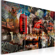 Artgeist London Kollaasi - Triptyykki taulusetti