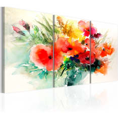 Artgeist Watercolor Bouquet taulusetti