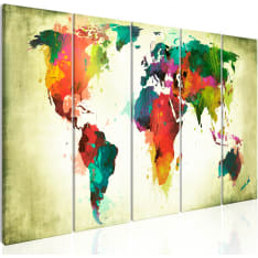 Canvas Print - Unusual World Map