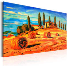 Canvas Print - August in Tuscany