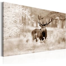 Canvas Print - Deer in Sepia