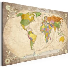 Artgeist Map And Ornaments taulu