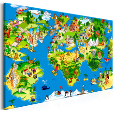Artgeist Children'S Map  Wide taulu