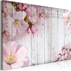 Artgeist Flowers On Boards  Wide taulu