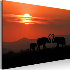 Artgeist Elephants In Love  Wide taulu