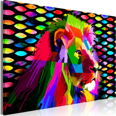 Artgeist Rainbow Lion  Wide taulu